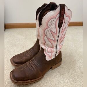Durango Brown and Pink Boots